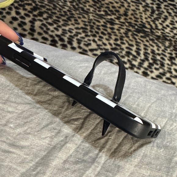 Loopy Case Checkered Phone Case - Black and White - Picture 3 of 4